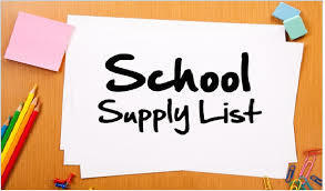 PCHS Supply Lists