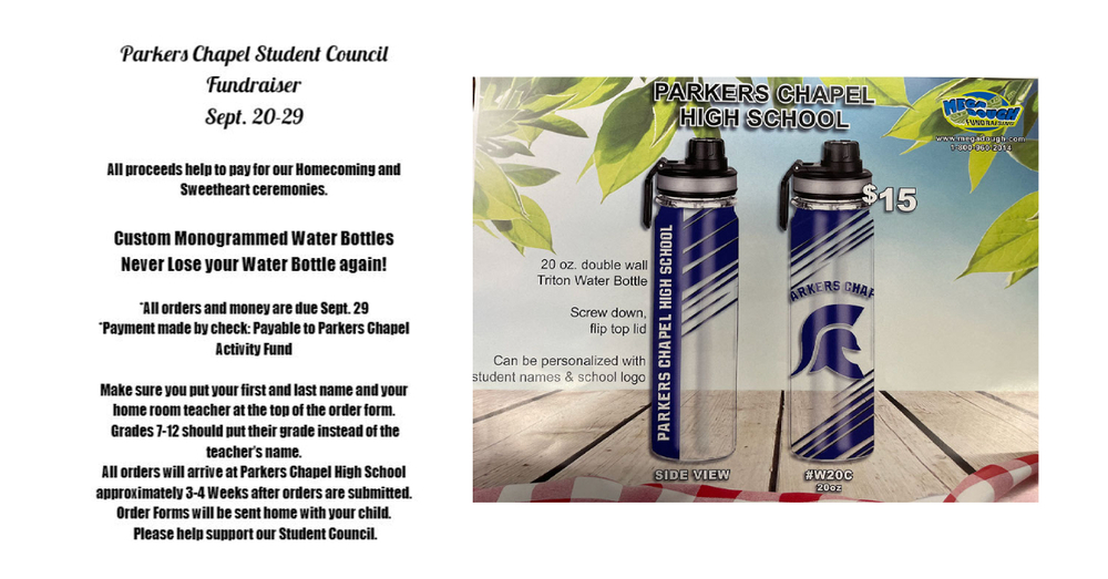 Stuco Water Bottle Fundraiser