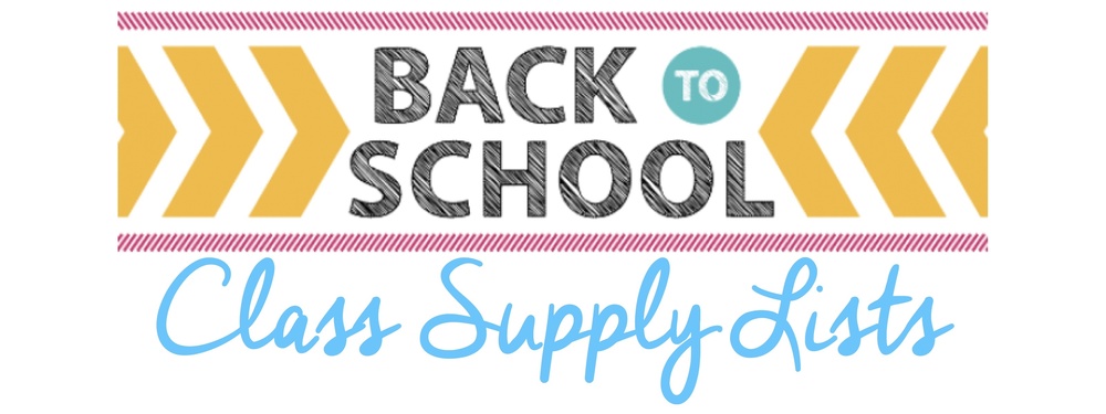 5th and 6th Grade Supply Lists