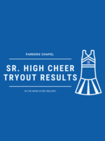 Sr. High Cheer Tryout Results