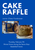 Junior Class to Raffle Off Cake and Carrier at Feb. 11th BBall Game