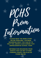 Important 2021 Junior/Senior Prom Information!!!!